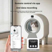 Bac à litière pour chat à nettoyage automatique avec contrôle par application, grande capacité de 68 L, toilette intelligente pour plusieurs chats, OEM ODM