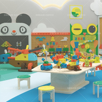 Blocs de construction personnalisés en EVA Dream Catch Jeu mural interactif pour enfants Panneau de jeu mural Jeu mural interactif pour aire de jeux intérieure