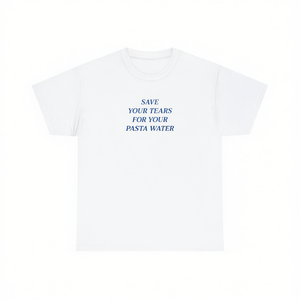 Camiseta divertida con meme 'Save Your Tears For Your Pasta Water', regalo cringe, ropa de broma - Product Image 2