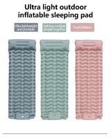 Vente chaude en plein air léger 40D Nylon TPU étanche pliant Portable simple voyage matelas pneumatique lit de couchage pour les événements