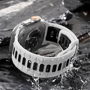 <span class=keywords><strong>Cinturino</strong></span> in Gomma Morbida per Iwatch Serie 11 10 9 8 7 6 5 4 3 2 1 Ultra, <span class=keywords><strong>Cinturino</strong></span> Bicolore per <span class=keywords><strong>Apple</strong></span> 38-49mm - Product Image 4