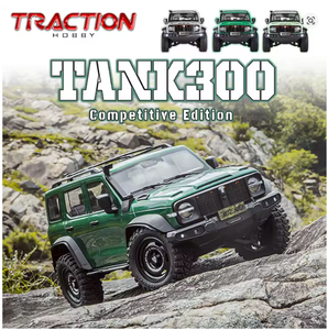 Traction Hobby - Camioneta Eléctrica de Aleación Metálica a Escala 1/8, GWM Tank300 CT IFS 4WD RC Crawler, Control Remoto AA, Edición para Interiores y Exteriores - Product Image 1
