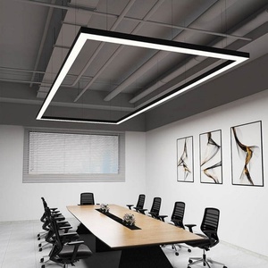 Lampe linéaire LED 6000K 200*100cm en alliage d'aluminium, CRI 90 élevé, rectangulaire, pour salle de sport, entrepôt, bureau, salle de conférence - Product Image 6