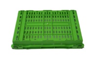 QS Caisse Mobile En Plastique Panier Ventilé Empilable En Plastique Tomate Caisses de Chiffre D'affaires En Plastique de Panier de Maille pour le Stockage de Fruits Frais