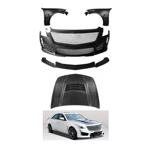 Nouvel état capot de voiture pare-chocs avant Bodykit ailes Spoiler diffuseur pour <span class=keywords><strong>Cadillac</strong></span> <span class=keywords><strong>CTS</strong></span> 2013-2018 - Product Image 1