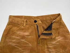 <span class=keywords><strong>Pantalones</strong></span> Rectos de Verano con Estampado Retro, 100% Algodón, Estilo Chino para <span class=keywords><strong>Mujer</strong></span>, Ajuste Holgado, Lavado, Tejido de Ganchillo, Anti-Pilling, Secado Rápido - Product Image 5
