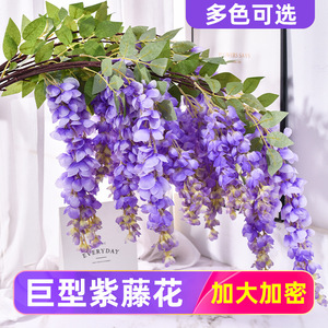 ดอกวิสทีเรียประดิษฐ์แบบกิ่งยาวจาก Shuya ดอกไม้ไหมแขวนตกแต่งสำหรับงานแต่งงาน ถ่ายภาพกลางแจ้ง และตกแต่งบ้าน - Product Image 4