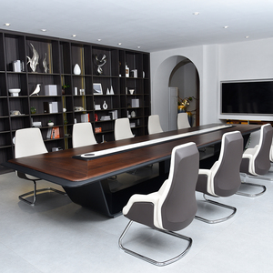 <span class=keywords><strong>Table</strong></span> de salle de conférence au <span class=keywords><strong>design</strong></span> traditionnel Mobilier de <span class=keywords><strong>bureau</strong></span> <span class=keywords><strong>Bureau</strong></span> Salle de réunion <span class=keywords><strong>Table</strong></span> longue de conférence - Product Image 2