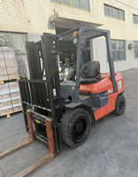 Dijual Forklift Diesel Jepang 3 Ton Mesin Original Cat Pabrik Asli Hydraulic Side Shifter Ban Solid Tiga Tingkat