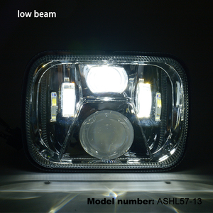 Approbation DOT 5x7 ''Phare haut-bas carré 7x6 pouces 55W Auto LED phare pour Jeep xj yj mj Off-road Truck pick-up - Product Image 5