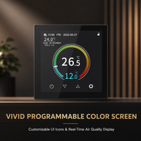 Termostato Inteligente WiFi con Pantalla Táctil TFT a Color de 2.8 Pulgadas para Calefacción por Suelo Radiante y Caldera de Gas, Compatible con Matter/Alexa/Google, 16A/3A - Hysen OEM/ODM