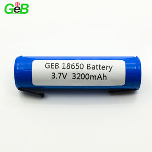 GEB customize 18650 3,7 V 3200mAh rechargeable battery cylindrical packet with solder Pin - Product Image 3
