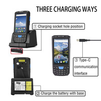 Industrial Rugged Smart Phone Call Android 9 Mobile Pc Pda 4.5 Inci Fhd 4G Ip66 Kode Qr 8-Core Pengumpul Data Tahan Air Pda