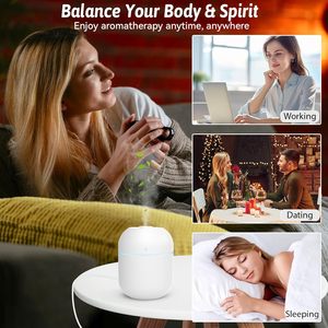 Mini <b>Car</b> USB Air Humidifier with Aroma Essential Oil <b>Diffuser</b> English Aromatherapy Ultrasonic Humidifier 36db 220ml - Product Image 3