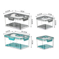 Vente en gros Boîte de rangement de cuisine hermétique pour réfrigérateur à conservation sous vide Récipient de riz à grains pour voyage et cuisine
