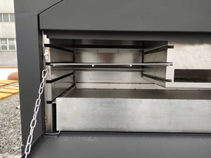 Nuovi Prodotti per <span class=keywords><strong>la</strong></span> Casa Camino da Esterno Autoportante a Legna in Metallo di Grandi Dimensioni con Griglia BBQ - Product Image 6