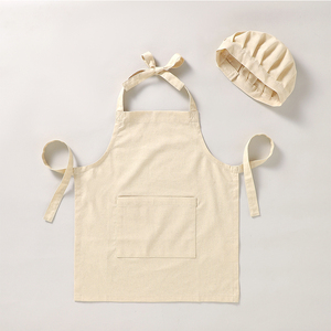 <span class=keywords><strong>Delantal</strong></span> <span class=keywords><strong>y</strong></span> <span class=keywords><strong>gorro</strong></span> de chef lavable ecológico de lino/algodón para niños de 3 a 5 años, ropa de cocina para niños de 3 a 5 años - Product Image 6