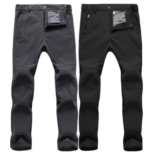 <span class=keywords><strong>Pantaloni</strong></span> da uomo Softshell da esterno <span class=keywords><strong>impermeabili</strong></span> <span class=keywords><strong>pantaloni</strong></span> da trekking antivento <span class=keywords><strong>pantaloni</strong></span> sportivi caldi foderati in pile per Casual a prova di freddo - Product Image 1
