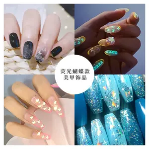 Butterfly Sequins Bling Glitter Nails Art Luminous Stickers Sparkle Nails Design Face Body Glitters Flake Acrylic Nails