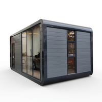 WELLCAMP Maison Capsule 2 Chambres, Cabine Apple, Conteneur Modulaire Préfabriqué, Mini-Complexe Hôtelier, Hôtel Intelligent, Bureau, Plans de Maisonnette Compacte 20 pieds