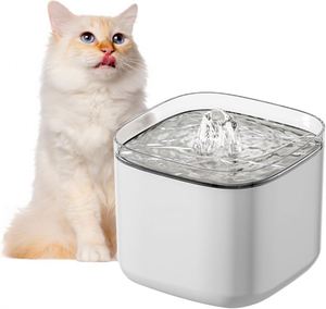 3L Eco-Friendly Plastic Charge USB Electric Mute Square Multi-Color <b>Cat</b> Drinking Dispenser Wireless Smart Automatic Indoor Pet - Product Image 1