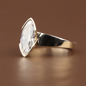 Luxury Lab Grown <b>Diamond</b> Engagement <b>Ring</b> for Women 2.1 Carat in Silver 10K Gold 14K Gold 18K Gold Premium Fine Bridal Jewelry - Product Image 3