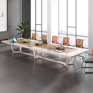 Mesa de Conferencia Rectangular Saint-Lee SL-HYZ-016, Escritorio Estable para Reuniones de Oficina - Product Image 3