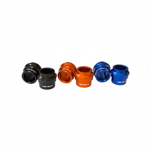 Per KTM SX-F 250 06-12 distanziali ruota posteriore blu 20mm e 15mm cromati in lega/alluminio - Product Image 1