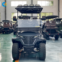 Robetaa 2026 Nouvelle Voiturette de Golf Électrique 6 Places avec Pneus Tout-Terrain - Buggy de Golf Luxe Léger pour Complexes et Terrains de Golf