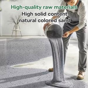 Revêtement liquide auto-nivelant époxy DEQI ODM/OEM avec sable coloré pour sols de sous-sol, garage et chambre - Product Image 4