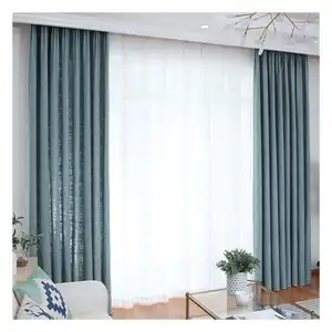 Innermor Tùy Chỉnh Modem Thanh Lịch Sang Trọng Faux Linen Treo Lên Rèm Cho Phòng Khách Phòng Ngủ Cửa Sổ