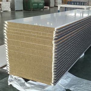 Panneaux sandwich pour murs et toits en <span class=keywords><strong>laine</strong></span> de roche ignifugée B1 Pu Pir - Noyau en <span class=keywords><strong>laine</strong></span> <span class=keywords><strong>minérale</strong></span> non combustible - Product Image 2