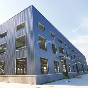 Bahreyn galvanizli özelleştirilmiş ticari Metal yapı atölyesi kitleri hafif prefabrik yüksek artış yapısal çelik