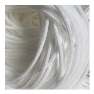 Stock de boucles d'oreille élastiques noir blanc <span class=keywords><strong>Nylon</strong></span> Spandex cordons 5mm chaîne creuse tressée <span class=keywords><strong>fil</strong></span> <span class=keywords><strong>3mm</strong></span> boucles d'oreille pour boucles d'oreille jetables - Product Image 1