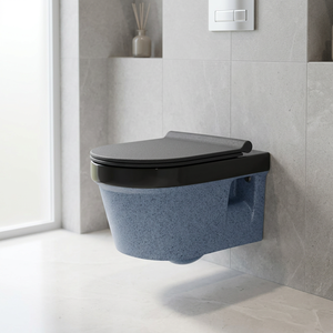 Art Designer Bois Blanc Double Couleur Montage Mural Accroché Siège de Toilette Commode Salle de Bain Placard WC Sanitaire - Product Image 6