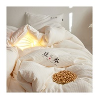 Ensemble de couette LIIESEN classique toutes saisons, hypoallergénique, sans danger pour les enfants, matériau de sécurité de qualité A, 79% polyester + 21% soja