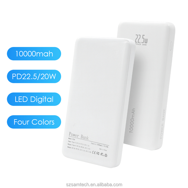 Portable Charger 10000mAh Power Bank 22.5W/20W Fast Charging USB-C Waterproof LED Display Phone Charger Travel Camping Essential