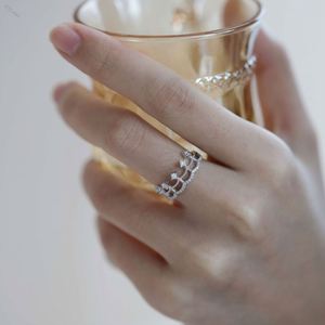Dylam Trendy Bling Vintage Engagement Anniversary Gift <b>Eternity</b> Sparkling <b>Silver</b> 925 Sterling <b>Rings</b> - Product Image 3