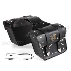 Bolsa para motocicleta, alforja impermeable, bolsa de almacenamiento de cuero PU para Yamaha/BMW/Kawasaki Triumph/Bonneville - Product Image 2