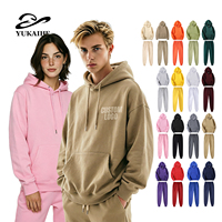 Sudadera con Capucha YKH 220GSM 100% Poliéster, Personalizable con Logotipo, Estilo Urbano, Unisex, para Hombre, Tejido de Felpa de Alta Calidad