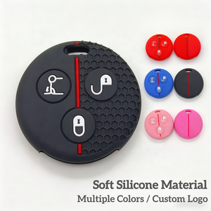 Étui de protection de clé de voiture en silicone durable personnalisé du fabricant, plusieurs couleurs, étui de porte-clés de voiture personnalisé pour <span class=keywords><strong>Mercedes</strong></span> Benz - Product Image 1