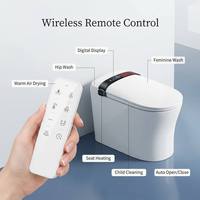 WC intelligent de luxe monobloc avec bidet automatique, siège de toilette électronique, cuvette moderne avec capteur radar