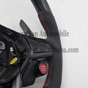 Nuevos productos explosivos Volante LED Alcantara de fibra de carbono para Volkswagen Golf 8 Volante de coche - Product Image 5