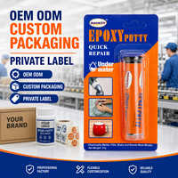 Mastic époxy à forte adhérence, durcissement rapide, imperméable, résistant à la chaleur, réparation facile, polyvalent pour le travail du bois, du métal et du plastique