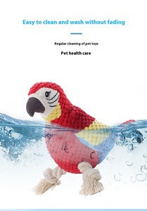 Factory Direct <strong>Wholesale</strong> Creative Plush <strong>Parrot</strong> Sound Squeaky Dog <strong>Toy</strong> Pet Animals Dog Chewy <strong>Toys</strong> Dog Accessories - Product Image 4