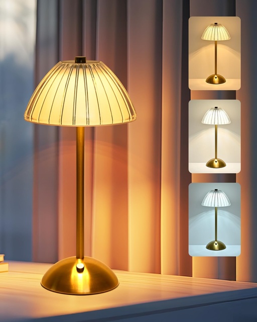Cordless Bedroom Bedside Study Dining Table Lamp Rechargeable Light Home Decoration Lighting Led Table Lamps