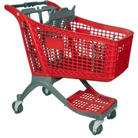 Chariot à linge Jiayuan Chariot à provisions durable Jouets pliants Chariots en plastique 100% Matériau vierge en plastique pour enfants JY-PST-02