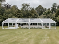 Dôme de tente gonflable portable pour mariage, salon professionnel, poteaux en aluminium, tissu PVC durable, forme personnalisable, sac de transport inclus
