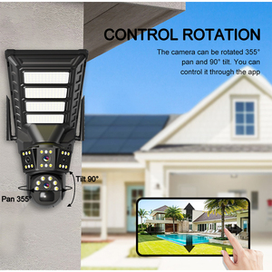 Lámpara Solar de Seguridad para Exteriores de 300W Inteligente con WiFi 4G, Cámara de Seguridad de Alta Definición a Prueba de Agua para Áreas Viales - Product Image 4