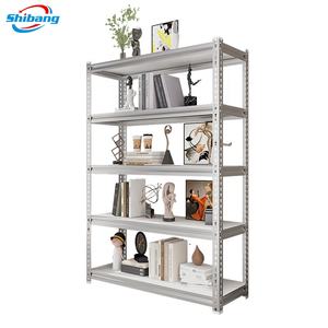 חם מכירה 5-שכבות פלדה מתכווננת אור חובה מדפים הבית עבור המוסך להשתמש מדף פלדה חריץ boltless - Product Image 5